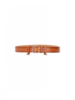 Miu Miu - Light Brown Solid Buckle Belt