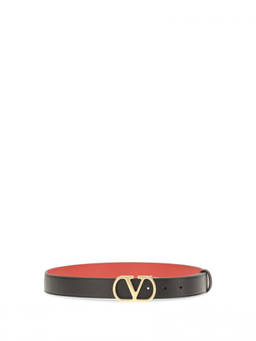 Valentino Garavani - Black Vlogo Signature Reversible Belt
