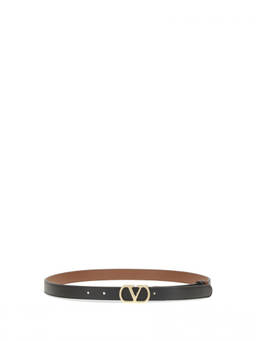 Valentino Garavani - Black Vlogo Signature Reversible Belt