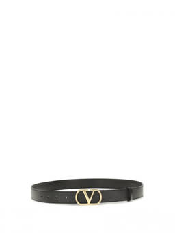 Valentino Garavani - Black Cintura Vlogo Signature Belt