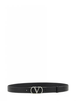 Valentino Garavani - Black Vlogo Signature Buckle Belt
