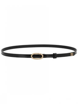 Valentino Garavani - Black Embellished Buckle Belt (28)