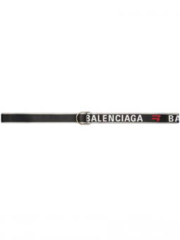Balenciaga - Grey Logo Webbing Belt