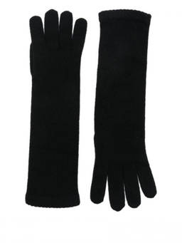 Alpo - Black Solid Knitted Gloves