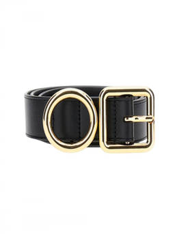 JACQUEMUS - Black Double Buckle Belt