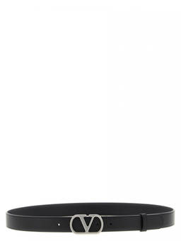 Valentino Garavani - Black Vlogo Signature Belt