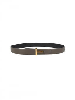 Tom Ford - Dark Grey Textured Belt