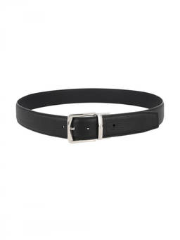 Zegna - Black Textured Reversible Belt (38)