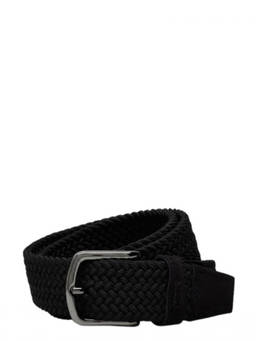 Boss - Black Braided Buckle Belt