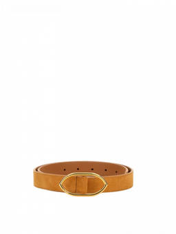 JACQUEMUS - Light Brown Textured Belt (30)