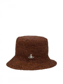 Vivienne Westwood - Brown Woven Bucket Hat