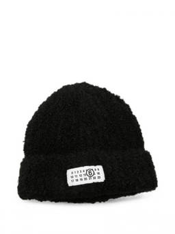 MM6 Maison Margiela - Black Knitted Beanies Cap
