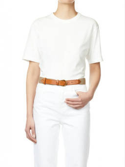 Jerome Dreyfuss - Brown Ceinture Sangle Textured Belt