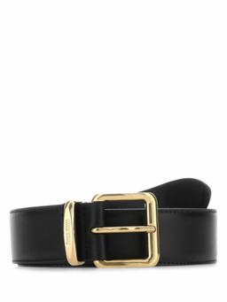 Miu Miu - Black Buckle Solid Belt