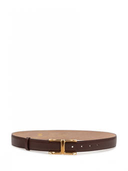 Elisabetta Franchi - Brown Solid Textured Belt (26)