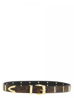 Pinko - Dark Brown Animal Print Belt