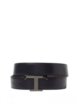 TOD'S - Black Solid Belt