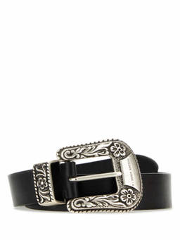 Golden Goose - Black Embellished Buckle Belt