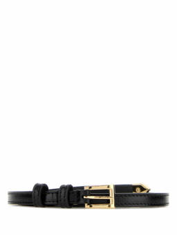 PRADA - Black Logo Buckle Belt