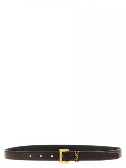 Saint Laurent - Brown Cassandre Buckle Belt (26)