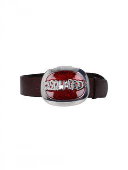 Dsquared2 - Black Dirty Plaque Solid Casual Belt