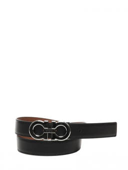 Ferragamo - Black Reversible Gancini Belt (34)