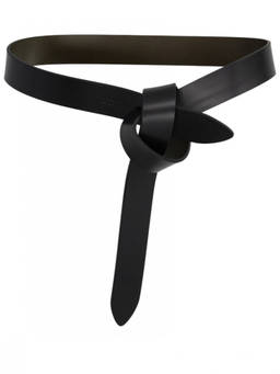 Isabel Marant - Black Logo Knot Detail Belt