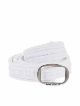 Dsquared2 - White Twin Beach Solid Adjustable Belt