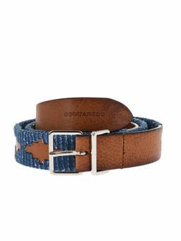 Dsquared2 - Brown Denim Trims Belt (28)