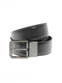 Zegna - Black Solid Formal Belt (38)