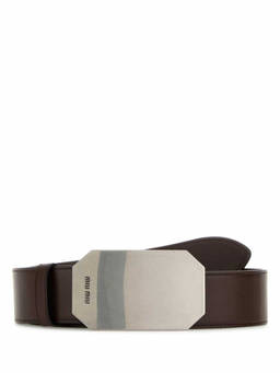 Miu Miu - Brown Logo Belt (22)
