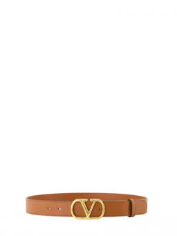 Valentino Garavani - Brown Vlogo Buckle Belt