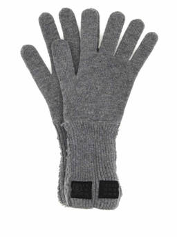 MM6 Maison Margiela - Grey Logo Gloves