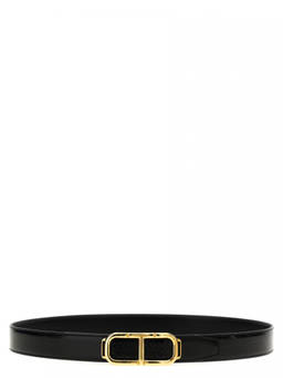 Tom Ford - Black Logo Reversible Belt