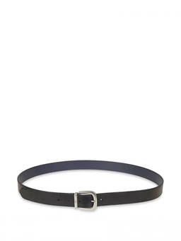Valentino Garavani - Black Solid Logo Buckle Belt