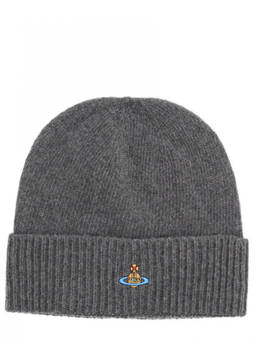Vivienne Westwood - Grey Logo Beanie Cap