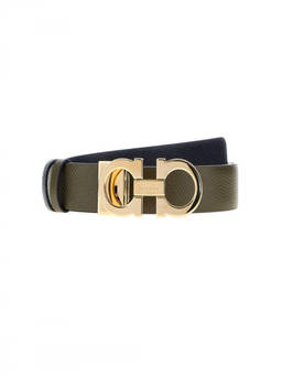 Ferragamo - Olive Donna Solid Reversible Belt (26)