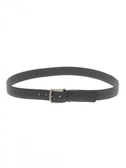Zegna - Black Textured Belt (38)
