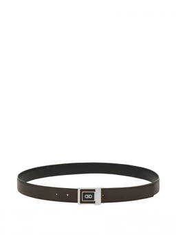 Ferragamo - Brown Logo Buckle Reversible Belt