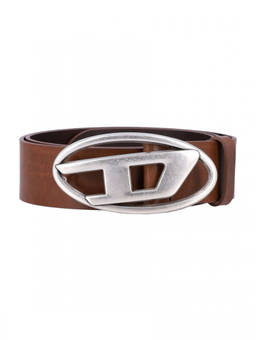 Diesel - Brown B-1Dr Logo Buckle Belt