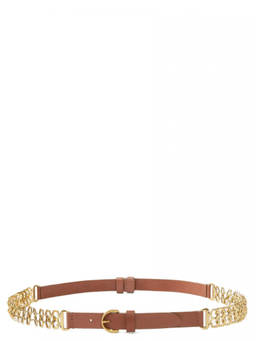 Pinko - Brown Chain Insert Buckle Belt (28)