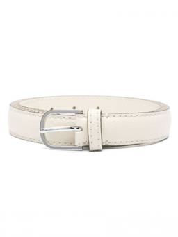 Toteme - White Leather Belt (30)