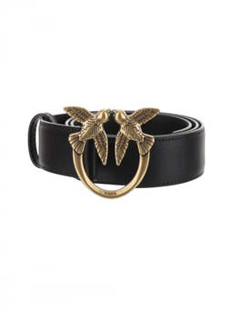 Pinko - Black Logo Belt
