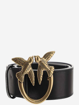 Pinko - Black Logo Buckle Belt