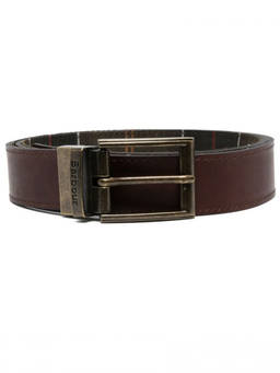 Barbour - Brown Reversible Tartan Belt (32)
