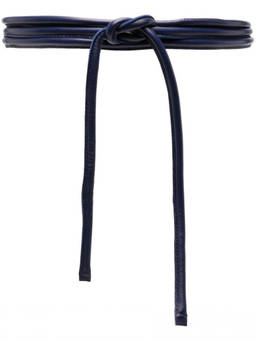 Furling By Giani - Navy Blue Leather Belt