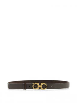 Ferragamo - Brown Solid Reversible Belt