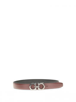 Ferragamo - Brown Gancini Reversible Belt
