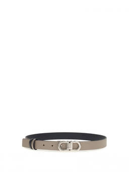Ferragamo - Taupe Textured Reversible Belt (28)