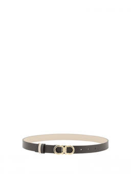 Ferragamo - Black Textured Reversible Belt (28)